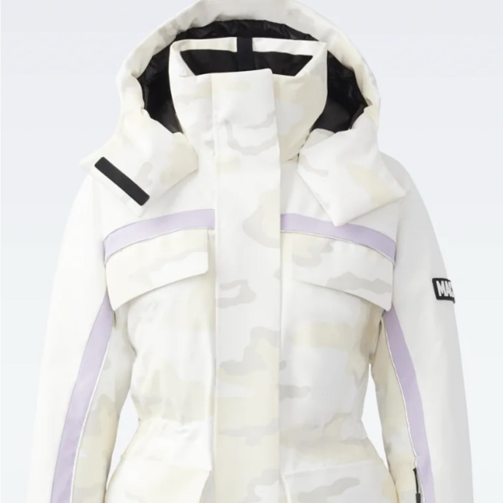 Mackage ski jacket camo medium NWT removeable hood